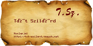 Tót Szilárd névjegykártya